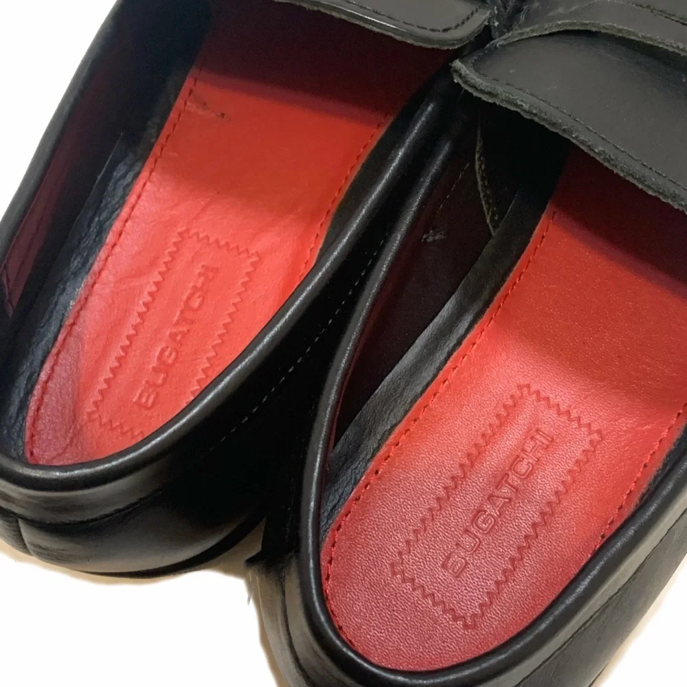 9 / Bugatchi men’s Black Leather Loafers
